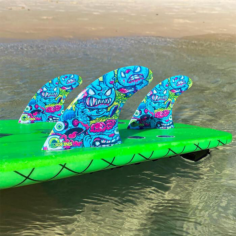 3D Fins - Thruster Small - Braindead (FCS1/Futures)
