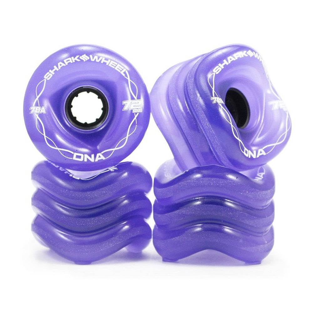 Shark Wheel - Shark Wheel - DNA Formula - 72mm Skateboard Wheels - Transparent Purple - Products - The Mysto Spot