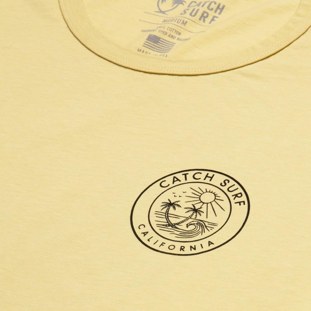 Catch Surf - Catch Surf - Sunset S/S Tee ~ Vintage Yellow - Products - The Mysto Spot